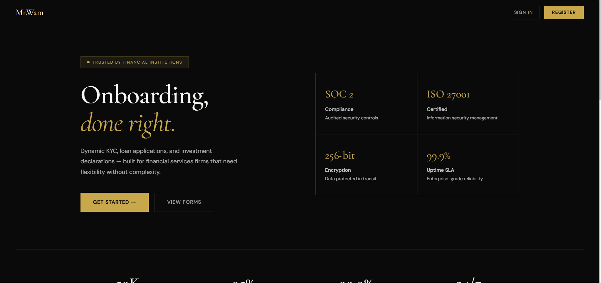 Mr.Wam Onboarding Platform